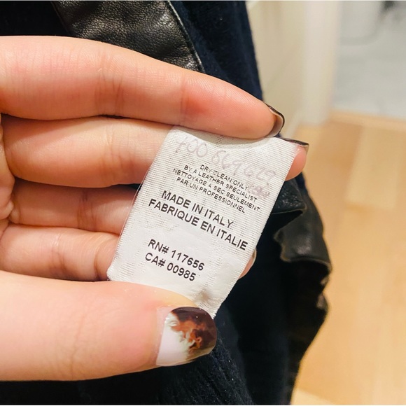 🌟Buy 1 Get 1 FREE 100% Wool Lambskin Cardigan Navy - Made in Italy - Picture 4 of 11